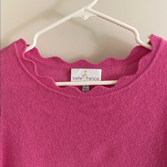 belle france 2 ply cashmere sweater - Picture 2 of 8